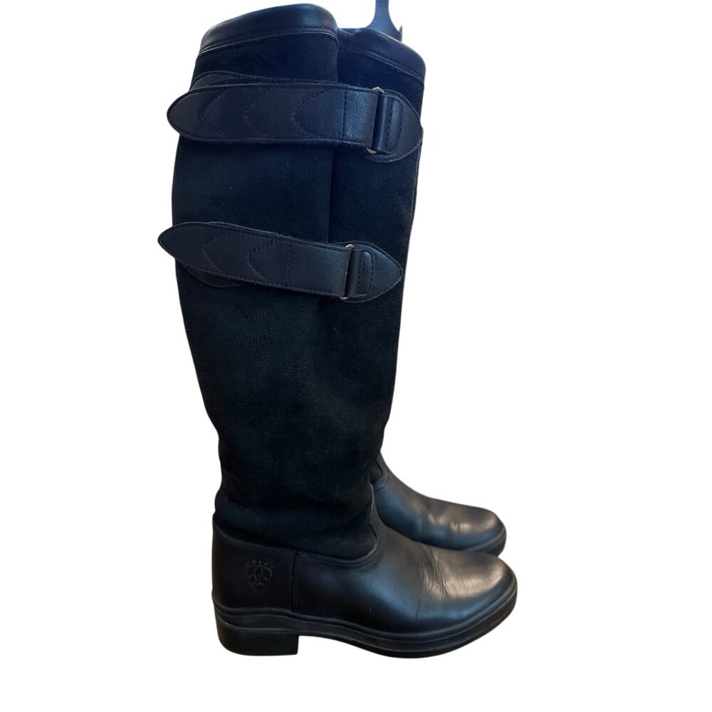⭐️ Women’s Ariat Black Leather / Suede Riding Boots. Size 7 Equestrian Working
